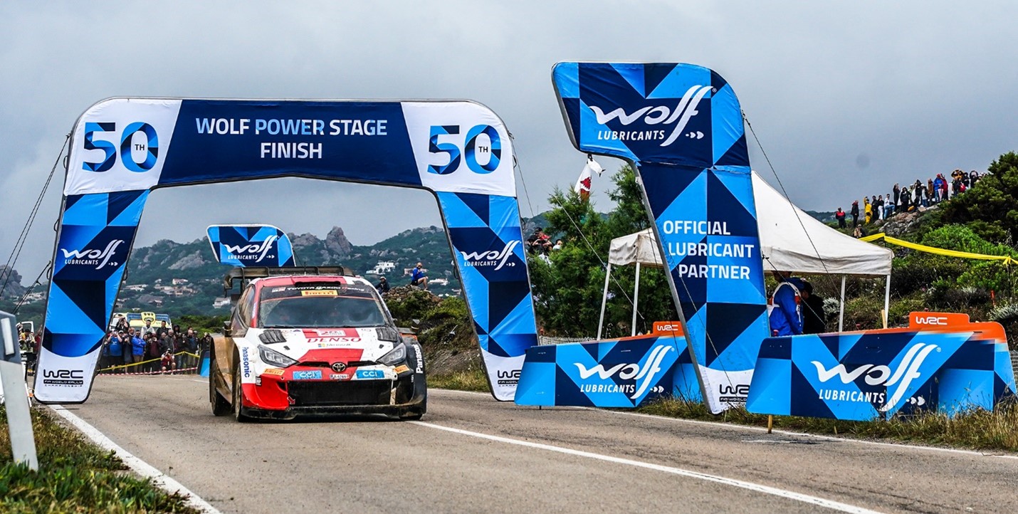 WRC Sardinia 2023 celebrates 50th Wolf Power Stage